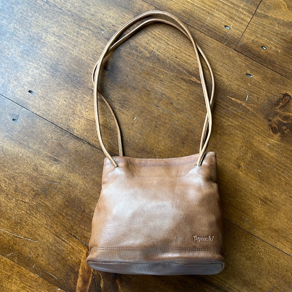 Tignanello Leather Hand Bag Brown